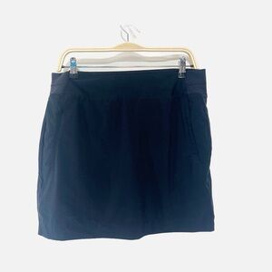Athleta Black Skort Skirt Elastic Waist Athletic Golf Tennis Hiking Size 14